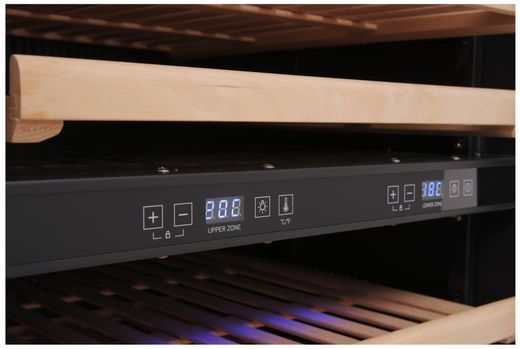 Wine cooler, 2-zone, 155 l, Arktic, 220-240V/120W, 595x720x(H)1820mm 1