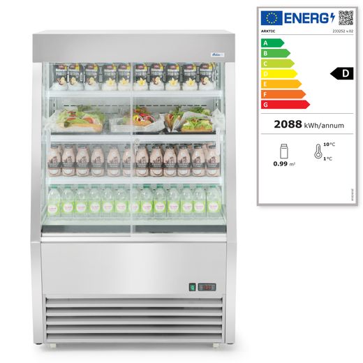 Open front multideck display refrigerator 320L, Arktic, 230V/1300W, 920x847x(H)1465mm 1