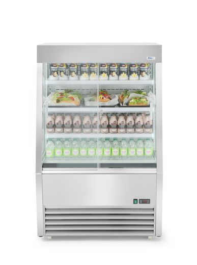 Open front multideck display refrigerator 320L, Arktic, 230V/1300W, 920x847x(H)1465mm 1