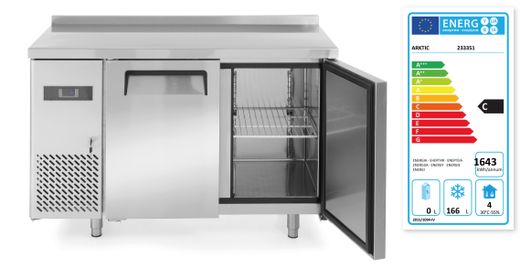 Two door freezer counter Kitchen Line 220L, Arktic, Kitchen Line, 166L, 230V/550W, 1200x600x(H)886mm 1