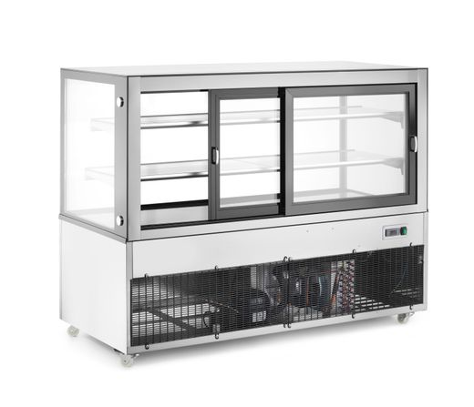 Refrigerated display cabinets with 2 shelves, Arktic, 510L, 230V/490W, 1524x677x(H)1230mm 1