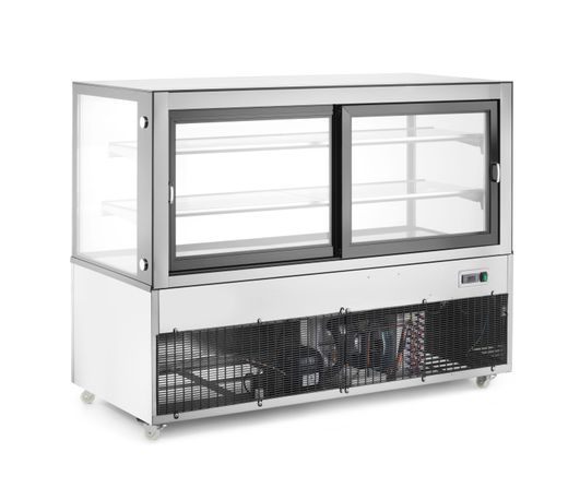 Refrigerated display cabinets with 2 shelves, Arktic, 510L, 230V/490W, 1524x677x(H)1230mm 1