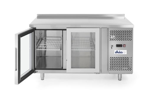 Refrigerator counter two glass door, Arktic, 280L, 230V/250W, 1360x700x(H)850mm 1