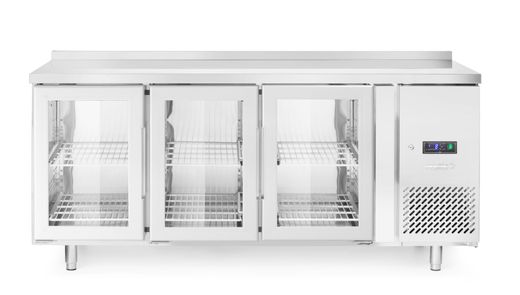 Refrigerator counter three glass door, Arktic, 420L, 230V/400W, 1795x700x(H)850mm 1