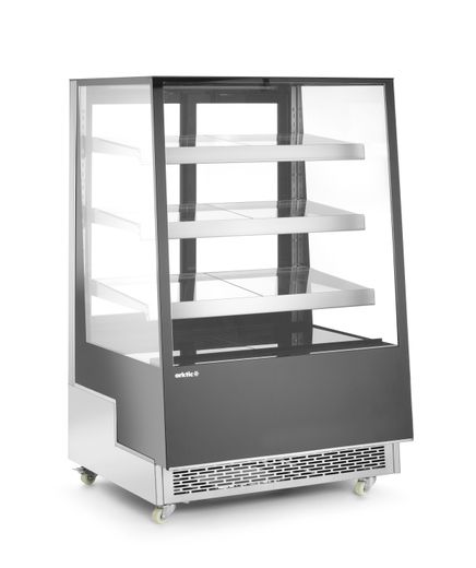 Refrigerated display cabinets with 3 slanted shelves, Arktic, 500L, 230V/490W, 900x833x(H)1460mm 1