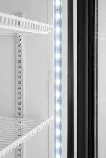 Frigorifero per bar posteriore con pannello retroilluminato, porta singola, Arktic, 254L, Nero, 230V/250W, 578x605x(H)1980mm 1