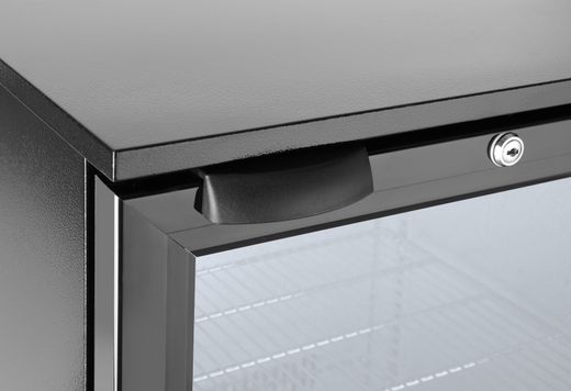 Frigorifero per bar posteriore a porta singola, Arktic, 86L, Nero, 230V/120W, 500x530x(H)865mm 1
