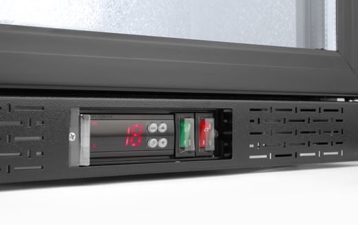 Frigorifero per bar posteriore a porta singola, Arktic, 86L, Nero, 230V/120W, 500x530x(H)865mm 1