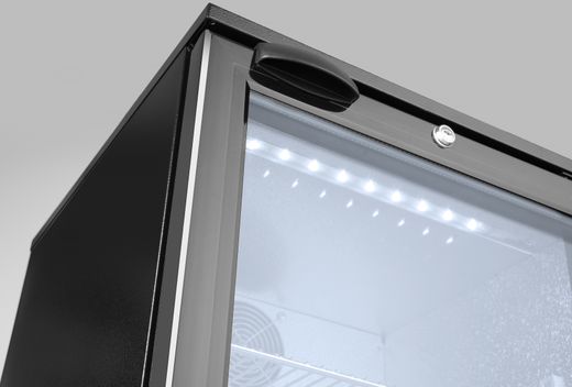Frigorifero per bar posteriore a porta singola, Arktic, 86L, Nero, 230V/120W, 500x530x(H)865mm 1