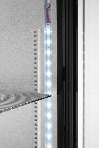Back bar refrigerator single-door, Arktic, 300L, Black, 220-240V/195W, 600x528x(H)1820mm 1