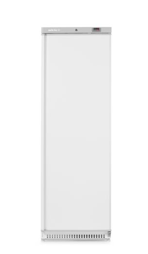 Szafa mroźnicza w obudowie ze stali malowanej na biało, Arktic, Budget Line, 400 l, biały, 230V/322W, 600x646x(H)1875mm 1