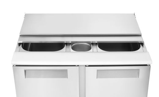 2-door refrigerated salad counter with liftable cover, Arktic, 247L, 900x700x(H)860mm 1