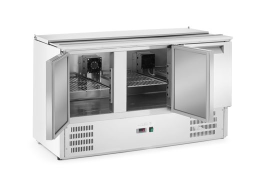 3-door refrigerated salad counter with liftable cover, Arktic, 368L, 230V/155W, 1365x700x(H)860mm 1