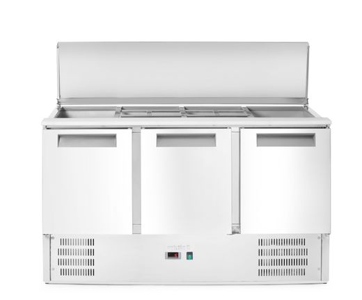 3-door refrigerated salad counter with liftable cover, Arktic, 368L, 230V/155W, 1365x700x(H)860mm 1