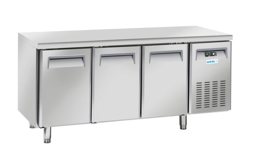 Freezer counter with 3 doors and side unit, Arktic, GN 1/1, 230V/670W, 1800x700x(H)850mm 1