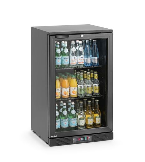 Frigorifero per bar posteriore a porta singola, Arktic, 86L, Nero, 230V/120W, 500x530x(H)870mm 1