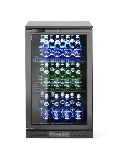 Frigorifero per bar posteriore a porta singola, Arktic, 86L, Nero, 230V/120W, 500x530x(H)870mm 1