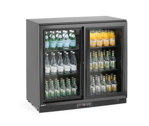 Barová chladnička s dvojitými posuvnými dverami, Arktic, 158L, Čierna, 230V/160W, 520x900x(H)870mm 1
