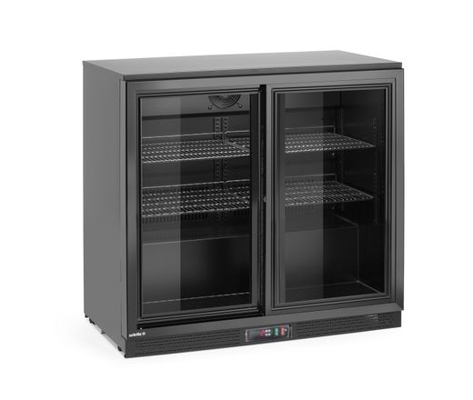 Barová chladnička s dvojitými posuvnými dverami, Arktic, 158L, Čierna, 230V/160W, 520x900x(H)870mm 1