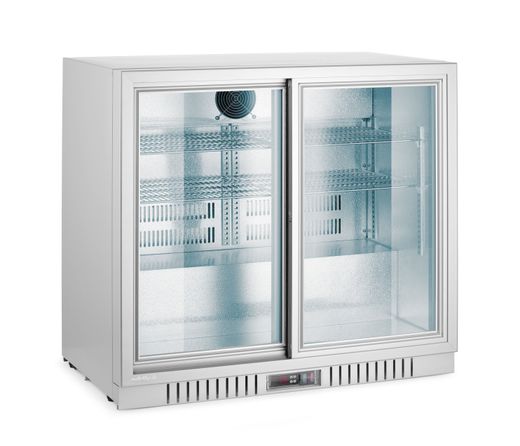 Chladnička barová s 2 posuvnými dverami, Arktic, 150L, Strieborná, 230V/175W, 900x520x(H)840mm 1