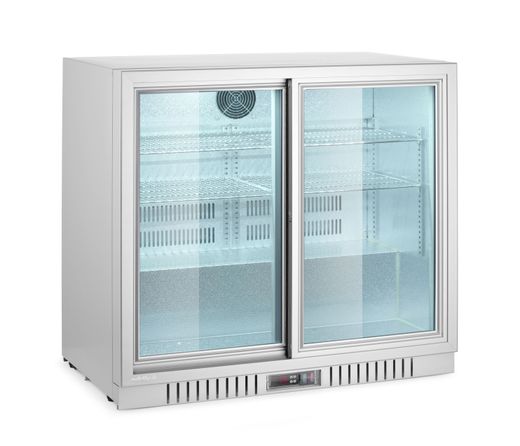 Chladnička barová s 2 posuvnými dverami, Arktic, 150L, Strieborná, 230V/175W, 900x520x(H)840mm 1