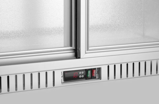 Chladnička barová s 2 posuvnými dverami, Arktic, 150L, Strieborná, 230V/175W, 900x520x(H)840mm 1