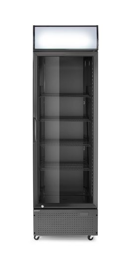 Barová chladnička s podsvieteným panelom, jednodverová, Arktic, 254L, Čierna, 230V/250W, 605x578x(H)1980mm 1