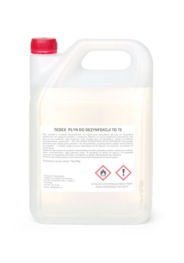Tedex TD 70 Hand and surface liquid disinfectant, HENDI 1