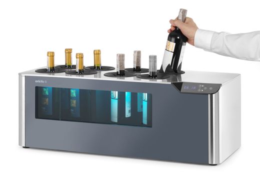 Countertop wine cooler, 2-zone Cellar, Arktic, Black, 220-240V/60W, 800x350x(H)293mm 1