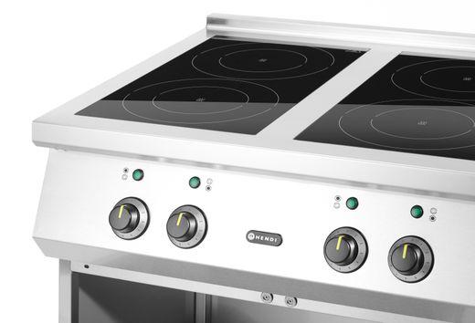 Induction stove with 4 hobs, HENDI, 400V/17000W, 800x720x(H)854mm 1