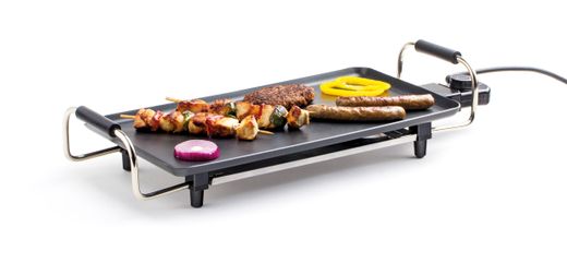 Teppanyaki griddle, HENDI, Dark grey, 230V/1800W, 526x230x(H)120mm 1