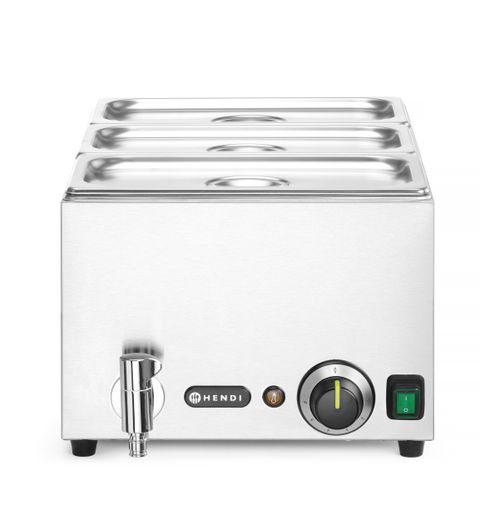 Bain-marie set with drain tap Ranger, HENDI, GN 1/1, 230V/1000W, 605x332x(H)242mm 1