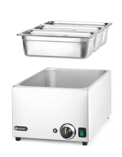 Set: Bagno-maria Ranger + 3x GN 1/3 con coperchio, HENDI, GN (H)150mm, GN 1/1, 230V/1000W, 590x332x(H)242mm 1
