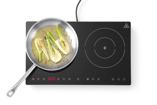 Double induction cooker, HENDI, Kitchen Line, 230V/3500W, 608x370x(H)61mm 1