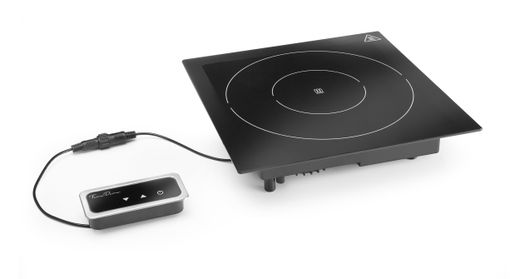 Built-in induction heater, 1000 W, Fine Dine, Black, 230V/1000W, 350x397x(H)85mm 1