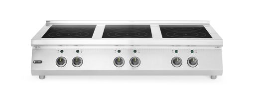 Płyta indukcyjna, 6 palników, HENDI, 3x3.5 kW hobs & 3x5 kW hobs, 400V/25500W, 1200x700x(H)311mm 1
