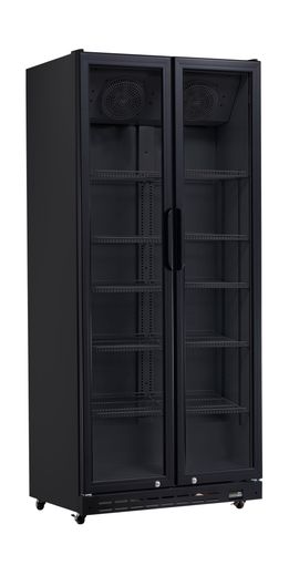 Lodówka podblatowa, dwudrzwiowa, Arktic, 437L, czarny, 230V/510W, 870x605x(H)1996mm 1