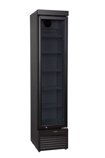 Chłodziarka ekspozycyjna SLIM, Arktic, 157L, czarny, 230V/190W, 420x535x(H)1880mm 1