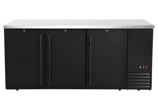 Chłodnicza lada barowa, pełne drzwi, Arktic, 6 półek, 493L, czarny, 230V/185W, 1826x631x(H)865mm 1