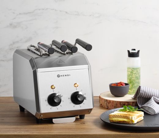 Sandwich toaster, HENDI, 230V/1200W, 215x300x(H)270mm 1