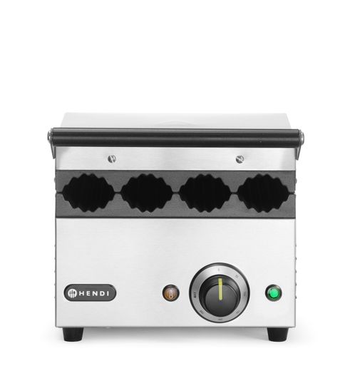 Kontaktný gril na hotdog a tortily, HENDI, 230V/1800W, 385x285x(H)254mm 1