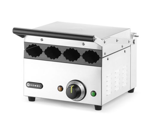 Kontaktný gril na hotdog a tortily, HENDI, 230V/1800W, 385x285x(H)254mm 1