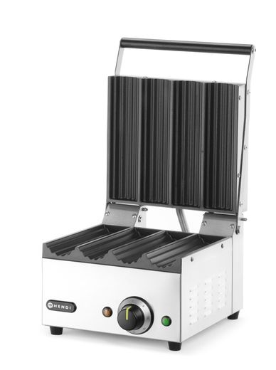 Kontaktný gril na hotdog a tortily, HENDI, 230V/1800W, 385x285x(H)254mm 1
