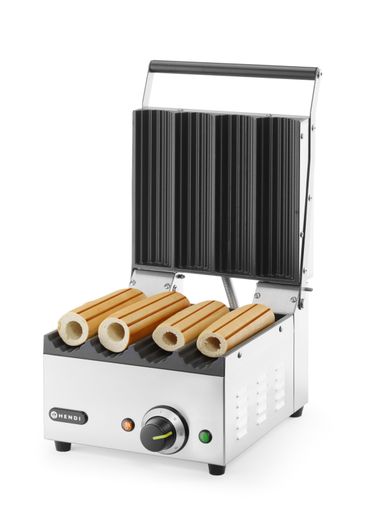 Kontaktný gril na hotdog a tortily, HENDI, 230V/1800W, 385x285x(H)254mm 1