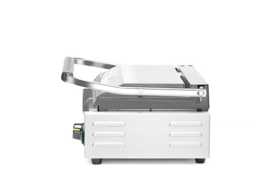 Contact grill Panini, HENDI, ribbed top and smooth bottom, 230V/2200W, 430x375x(H)216mm 1