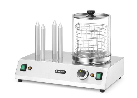 Sausage and hot-dog buns warmer, HENDI, 220-240V/550W, 500x310x(H)395mm 1