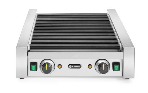 Sausage rolling grill – 2 zones, HENDI, 11 rollers, 230V/1180W, 530x525x(H)180mm 1