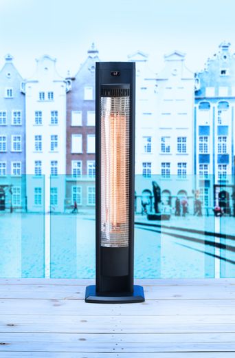 Tornado infrared radiant heater, HENDI, Black, 230V/2000W, 210x270x(H)1060mm 1