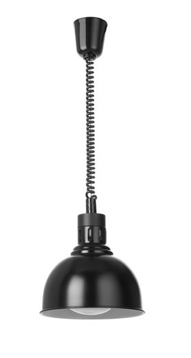 Kylančios ir nusileidžiančios šilumos lempos, kupolo formos, HENDI, Juodas, 230V/250W, ⌀250x(H)207mm 1