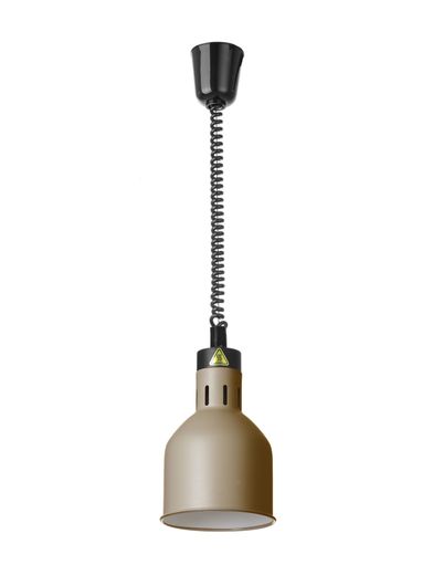 Rise and fall heat lamp, cylindrical, HENDI, Beige, 230V/250W, ⌀175x(H)250mm 1